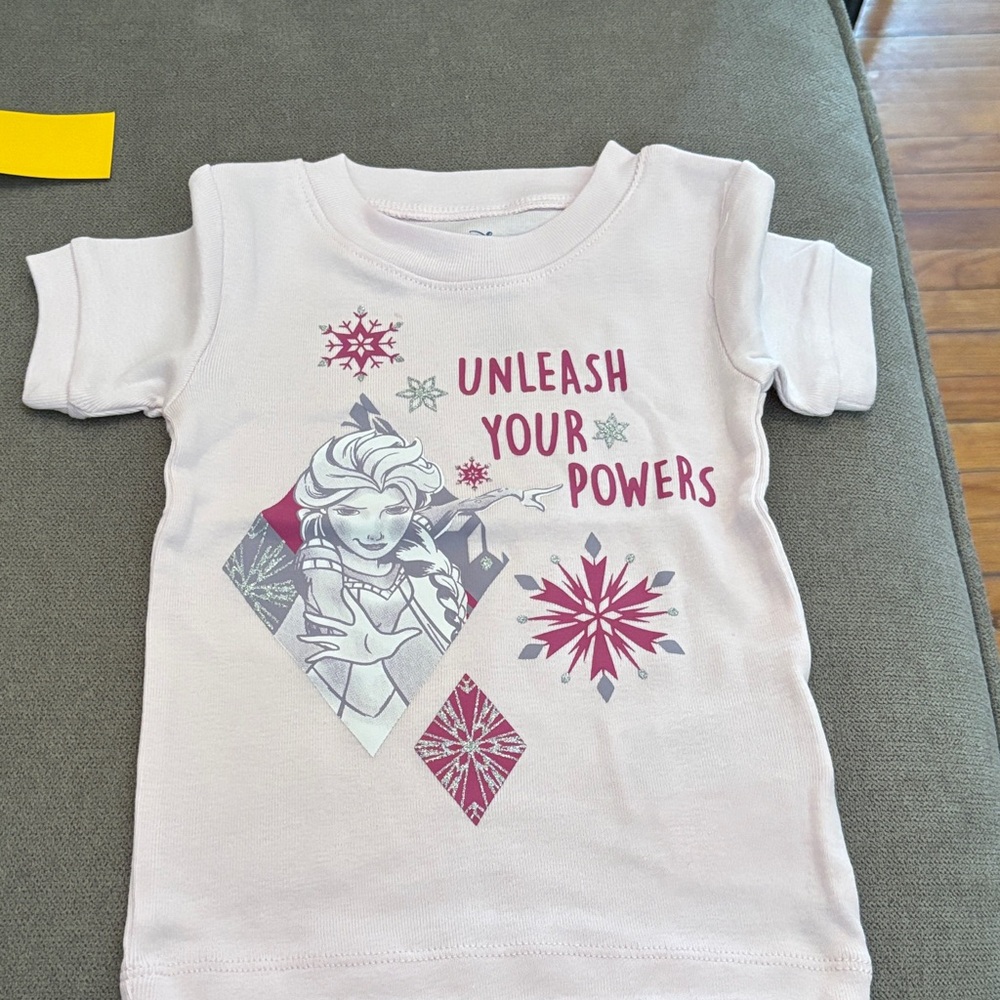 Disney-Amazon Essentials  Pink and Gray Elsa 3 piece Pajama Set - Picture 3 of 6